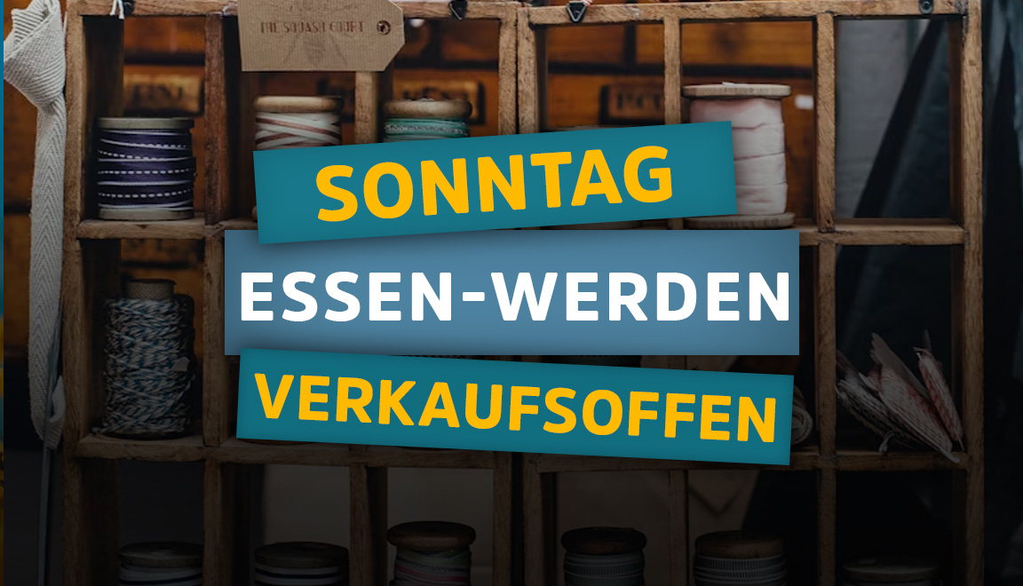 Essen-Werden, 17.03.24: Stoffmarkt und verkaufsoffener Sonntag